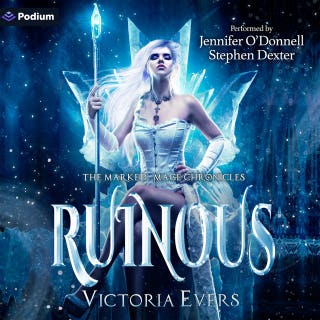 Ruinous: The Marked Mage Chronicles, Book 4 – omslag till ljudboken av Victoria Evers