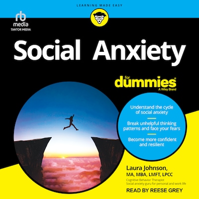 Social Anxiety For Dummies – omslag til lydbogen af Laura Johnson