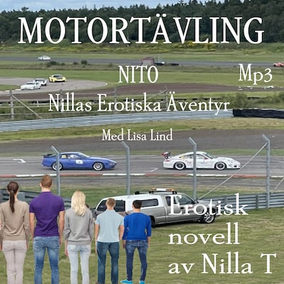 Motortävling – omslag till ljudboken av Nilla T