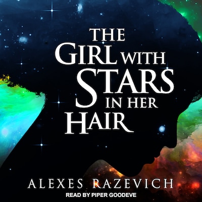 The Girl with Stars in her Hair – omslag til lydbogen af Alexes Razevich