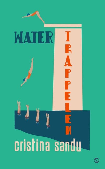 Watertrappelen – omslag van het luisterboek van Cristina Sandu