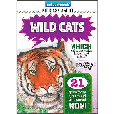 Wild Cats - Active Minds: Kids Ask About (Unabridged) – omslag til lydbogen af Diane Muldrow
