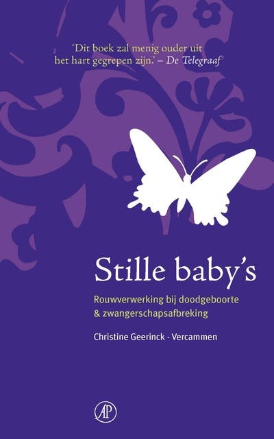 Stille baby's: rouwverwerking bij doodgeboorte & zwangerschapsafbreking – omslag van het luisterboek van Christine Geerinck-Vercammen