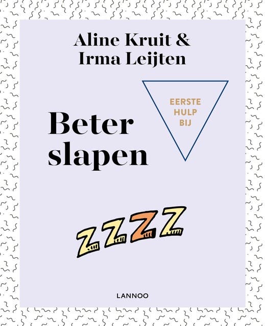 Eerste hulp bij beter slapen – omslag van het luisterboek van Aline Kruit,Irma Leijten