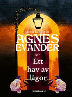 Agnes Evander och Ett hav av lågor – omslag till ljudboken av Anna Lundgren