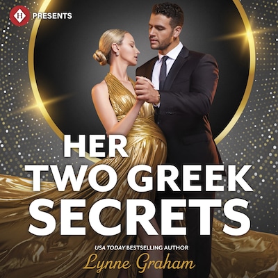 Her Two Greek Secrets – omslag til lydbogen af Lynne Graham