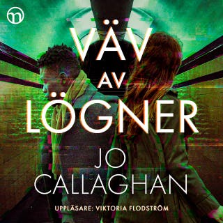 Väv av lögner – omslag till ljudboken av Jo Callaghan