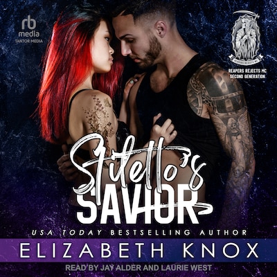 Stiletto’s Savior – omslag til lydbogen af Elizabeth Knox