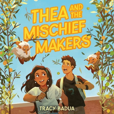 Thea and the Mischief Makers – omslag til lydbogen af Tracy Badua