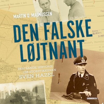 Den Falske Løjtnant – omslag til lydbogen af Martin Q. Magnussen