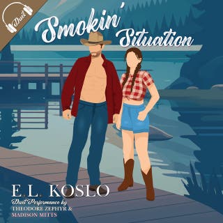 Smokin' Situation – omslag till ljudboken av E.L. Koslo