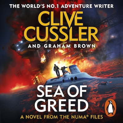 Sea of Greed – omslag til lydbogen af Clive Cussler, Graham Brown