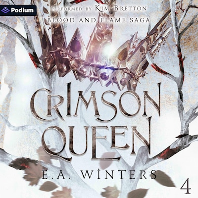Crimson Queen – omslag til lydbogen af E.A. Winters