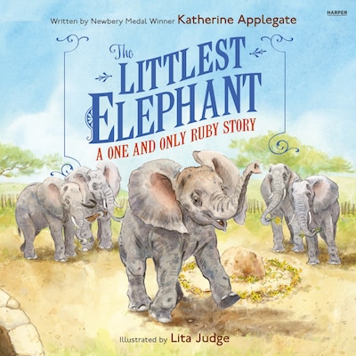 The Littlest Elephant – omslag til lydbogen af Katherine Applegate