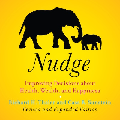 Nudge (Revised Edition) – omslag til lydbogen af Cass R. Sunstein, Richard H. Thaler