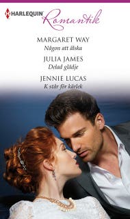 Någon att älska / Delad glädje / K står för kärlek – omslag till ljudboken av Jennie Lucas,Julia James,Margaret Way