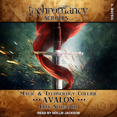 Techromancy Scrolls – omslag til lydbogen af Erik Schubach