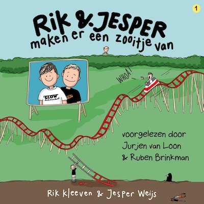 Rik en Jesper maken er een zooitje van – omslag van het luisterboek van Rik Kleeven, Jesper Weijs