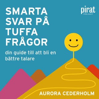Smarta svar på tuffa frågor – omslag till ljudboken av Aurora Cederholm