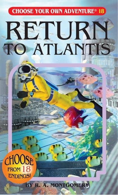 Return To Atlantis – omslag til lydbogen af R A Montgomery
