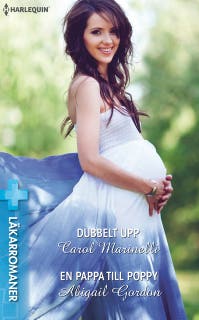Dubbelt upp / En pappa till Poppy – omslag till ljudboken av Abigail Gordon,Carol Marinelli
