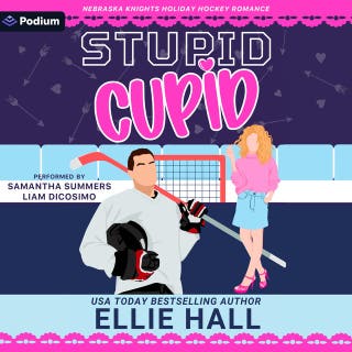 Stupid Cupid: A Nebraska Knights Holiday Hockey Romance – omslag till ljudboken av Ellie Hall
