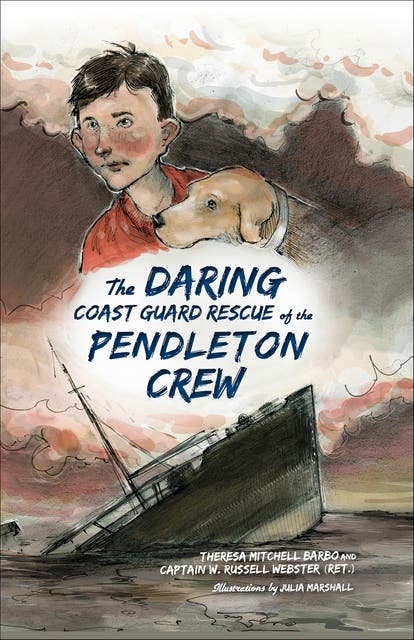 The Daring Coast Guard Rescue of the Pendleton Crew – omslag til lydbogen af Theresa Mitchell Barbo