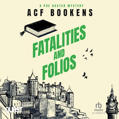 Fatalities and Folios – omslag til lydbogen af ACF Bookens