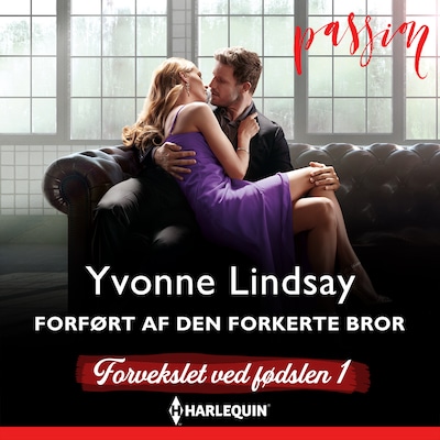 Forført af den forkerte bror – omslag til lydbogen af Yvonne Lindsay