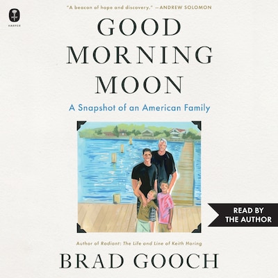 Good Morning Moon – omslag til lydbogen af Brad Gooch