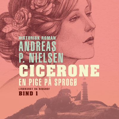 Cicerone. En pige på Sprogø – omslag til lydbogen af Andreas P. Nielsen