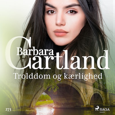 Trolddom og kærlighed – omslag til lydbogen af Barbara Cartland