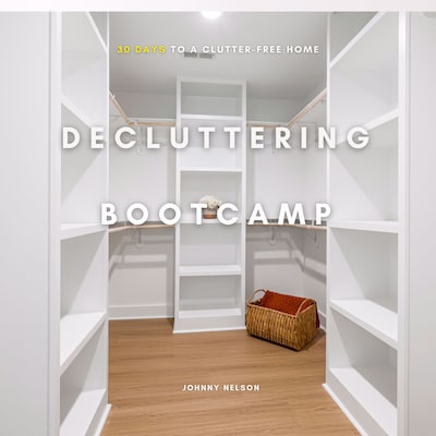 Decluttering Bootcamp – omslag til lydbogen af Johnny Nelson