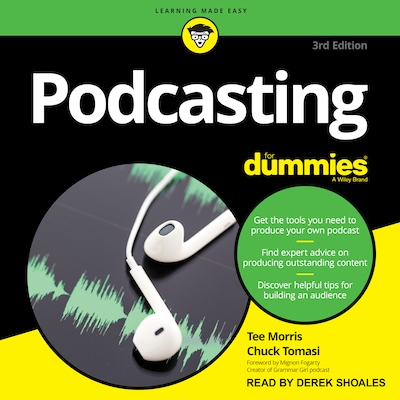 Podcasting for Dummies – omslag til lydbogen af Tee Morris, Chuck Tomasi