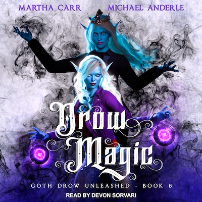 Drow Magic – omslag til lydbogen af Martha Carr, Michael Anderle