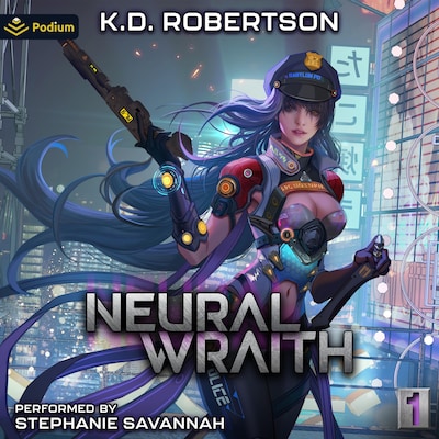 Neural Wraith – omslag til lydbogen af K.D. Robertson