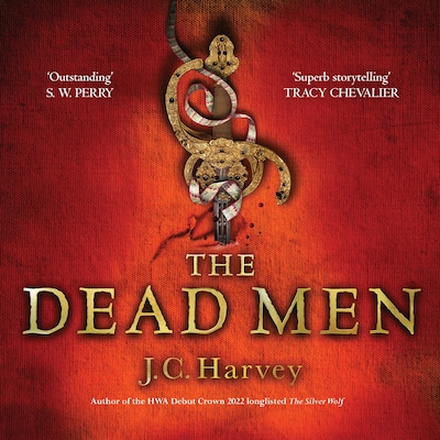 The Dead Men – omslag til lydbogen af J. C. Harvey