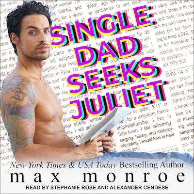 Single Dad Seeks Juliet – omslag til lydbogen af Max Monroe