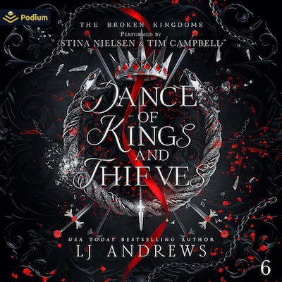 Dance of Kings and Thieves – omslag til lydbogen af LJ Andrews
