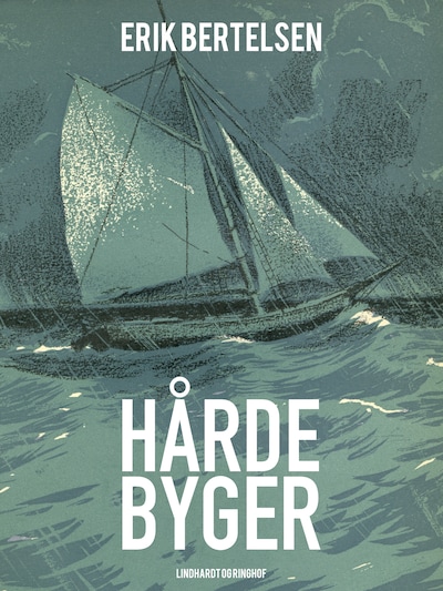 Hårde byger – omslag til lydbogen af Erik Bertelsen