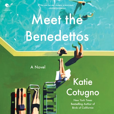 Meet the Benedettos – omslag til lydbogen af Katie Cotugno