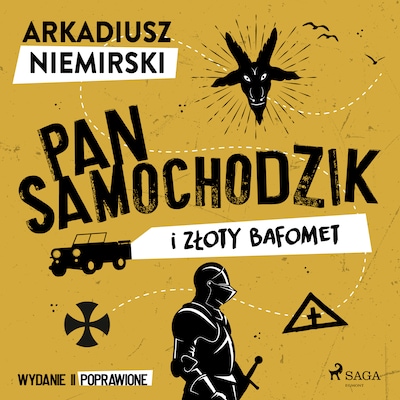 Pan Samochodzik i złoty Bafomet – okładka audiobooka, autor Arkadiusz Niemirski