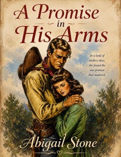 A Promise in His Arms: A Western Romance – omslag till ljudboken av Abigail Stone