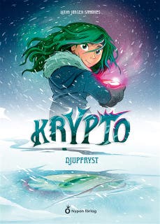 Krypto - Djupfryst – omslag till ljudboken av Hans Jörgen Sandnes