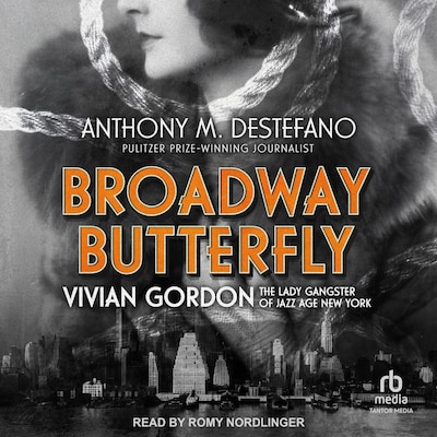 Broadway Butterfly – omslag til lydbogen af Anthony M. DeStefano