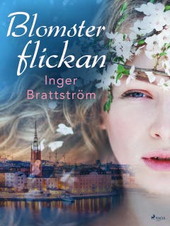 Blomsterflickan – omslag till ljudboken av Inger Brattström