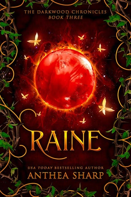 Raine: A Darkwood Romantic Fantasy – omslag til lydbogen af Anthea Sharp