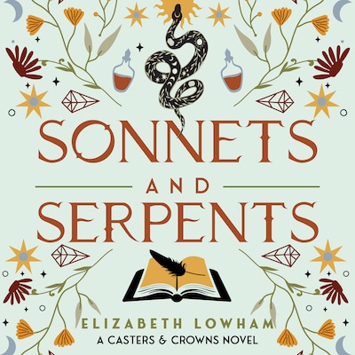 Sonnets and Serpents – omslag til lydbogen af Elizabeth Lowham