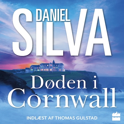 Døden i Cornwall – omslag til lydbogen af Daniel Silva
