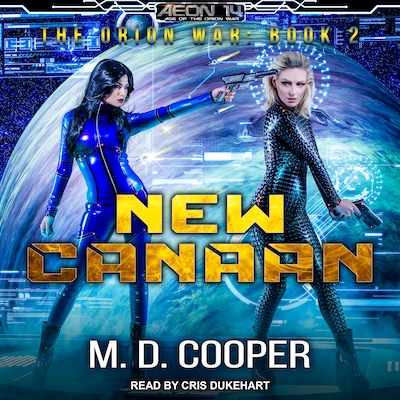 New Canaan – omslag til lydbogen af M. D. Cooper